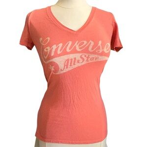 Y2K vintage Converse Women’s V-Neck Graphic Tee